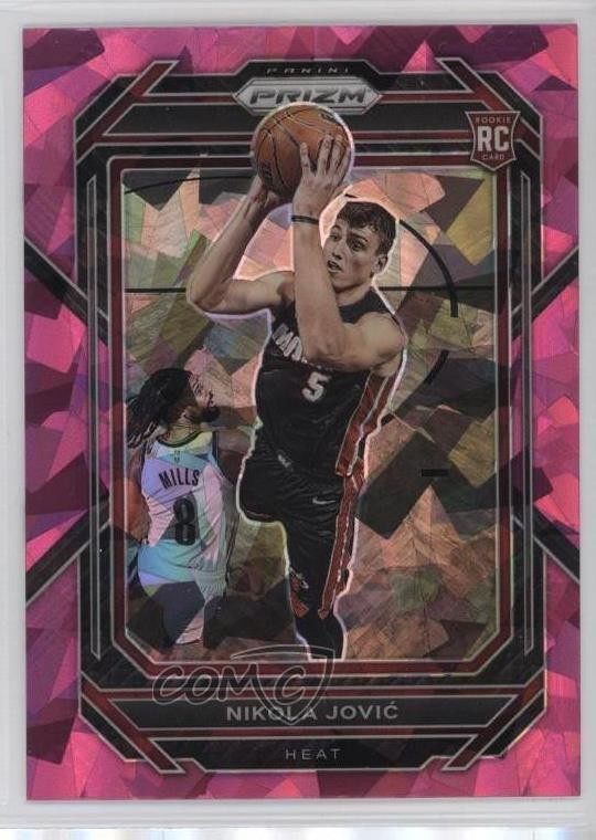 2022-23 Panini Prizm Pink Ice Prizm Nikola Jovic #236 Rookie RC 0cv