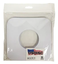 USDISC Record Inner Sleeves 7", 45 RPM, Paper, Round Corners (White) Lot