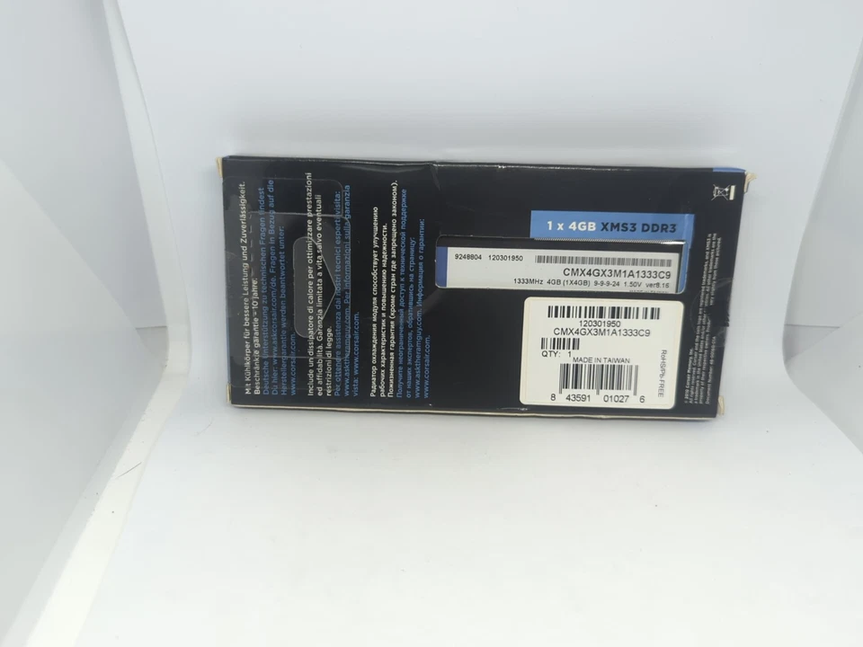 COMPUTER MEMORY - CORSAIR XMS3 1333Mhz 1.50V DDR3 CMX4GX3M1A1333C9 - Image 4 of 4