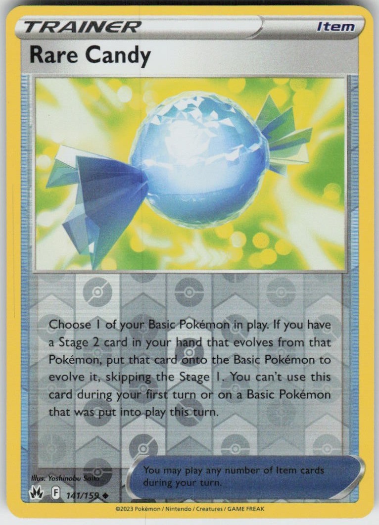 Reverse Holo Rare Candy 141/159 Uncommon Crown Zenith Near Mint