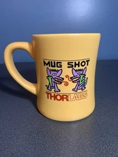 ThorLabs Coffee Mug Shot Ceramic Limited Edition Aztec Dogs Optical Fiber