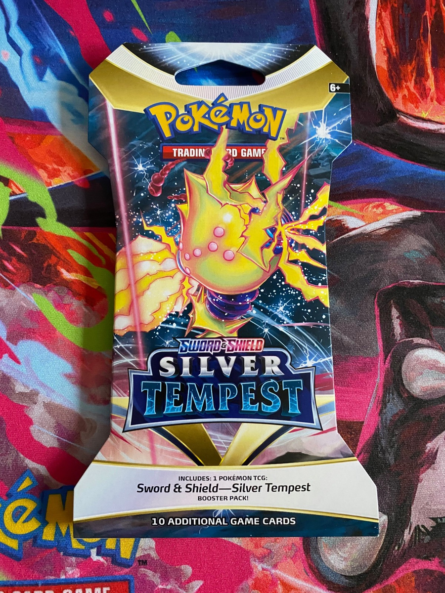 pokemon silver tempest sleeved booster pack Pokémon TCG: Sword & Shield SS12 Silver Tempest Booster Pack – Desk Monxter