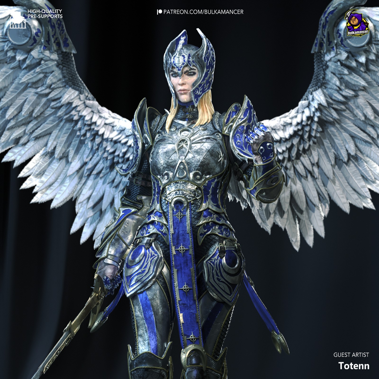 Dame Aylin Baldur's Gate imprimé en 3D en résine 14k garage kit 1/8