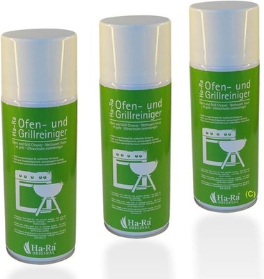 Ha-Ra 3er Set Ofen- & Grillreiniger 400ml I ergiebiger & fettlösender Backofen