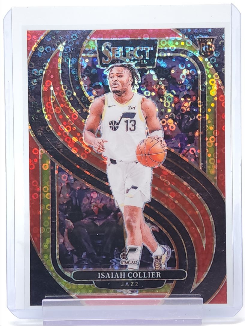 ISAIAH COLLIER 2024-25 SELECT PREMIER ROOKIE RED DISCO PRIZM RC /49 Q5540