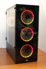 RGB Gaming PC Desktop Computer 12 Core Ryzen 5 2400GE 3.8GHz 800 SSD 16GB WIN 11
