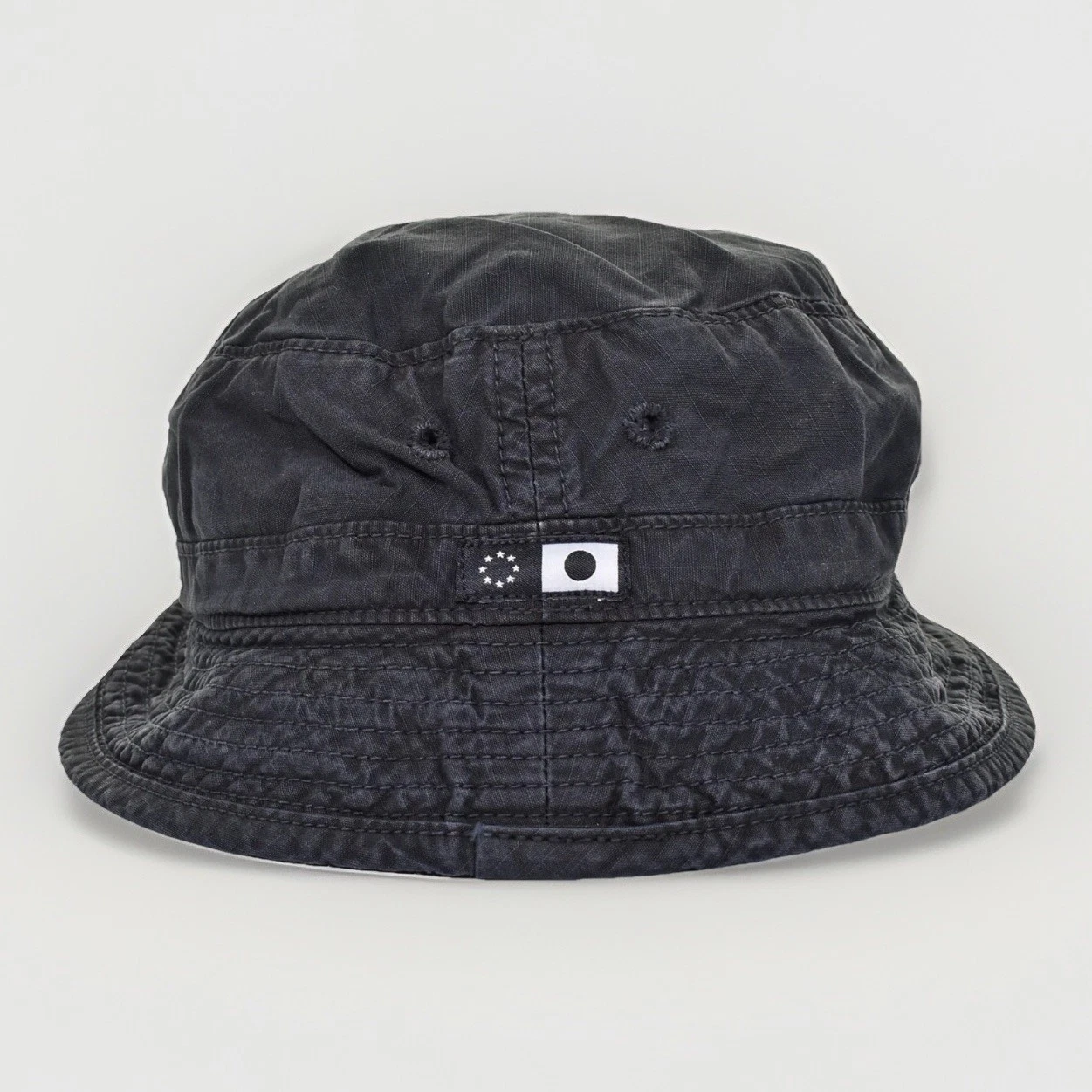 EDWIN BUCKET HAT RIPSTOP I029256 Black Enzyme Washed