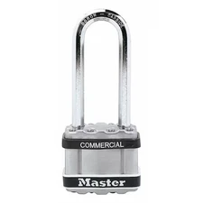 Master Lock M1kaljsts Padlock, Keyed Alike, Long Shackle, Square Stainless