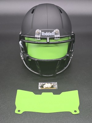 Custom Lite Green Matte Mini Helmet Visor (Thin Flexi Style)  **See Description*