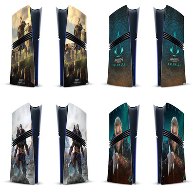 ASSASSIN'S CREED VALHALLA KEY ART VINYL SKIN DECAL FOR PS5 PRO DIGITAL CONSOLE
