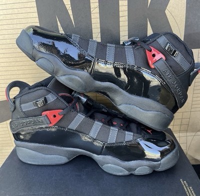 NEW Jordan 6 Rings GS Black Fire Red NBY 323419-026 Size 7Y , Women s Size 8.5