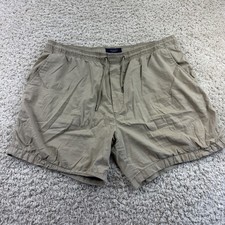 American Eagle Outfitters XL Mens Khaki Flex Shorts Drawstring Elastic Waist