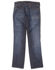 WRANGLER Womens Lia Straight Jeans W27 L36 Blue Cotton HL10
