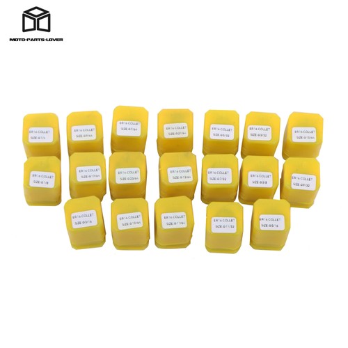 19 Pcs 1/8"-23/64" Spring Collets Set ER16 For CNC Milling Lathe Tool - Picture 7 of 12