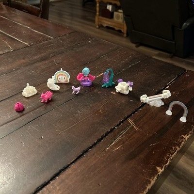 Polly Pocket Unicorn Party Pinata Playset Accessories Only Lot of 10