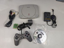PsOne Console + Controllers + Power Lead Av Lead + 1 Memory Card And Game