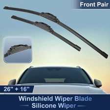2pcs Front Silicone Windshield Wiper Blades for Kia Sorento 2017-2020 J / U Hook
