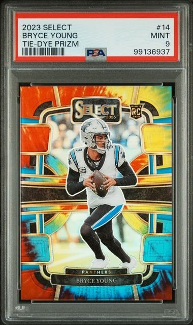 2023 Select Tie-Dye Concourse Level Bryce Young 22/25 PSA 9 Panthers
