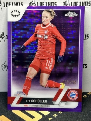 2022-23 Topps Chrome UEFA Women's Purple Pulsar /299 44 Lea Schuller