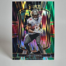 2025 Panini Select Premier Level Chris Godwin #139 Black & Green Shock Prizm