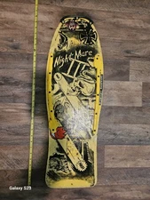 Rare Nash nightmare 3 1980s skateboard,yellow , independent truck co.