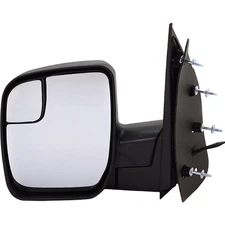 Power Mirror For 2010-2014 Econoline Van Driver Side Textured Black 4 Bolt
