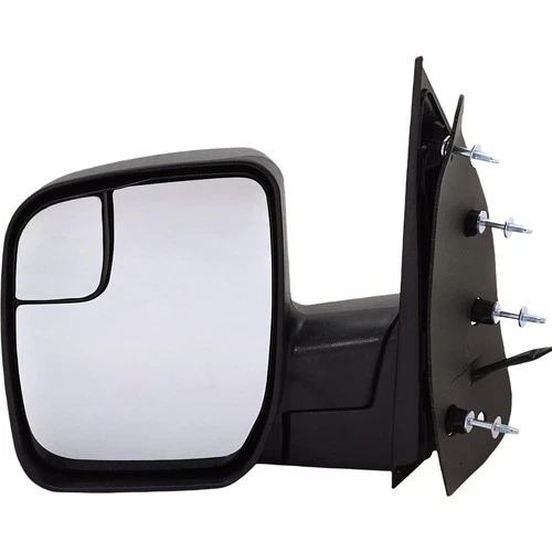 Power Mirror For 2010-2014 Econoline Van Driver Side Textured Black 4 Bolt