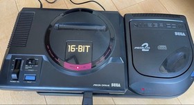 Rare complete item 1st generation Megadora & Mega CD2 body set SEGA retro game