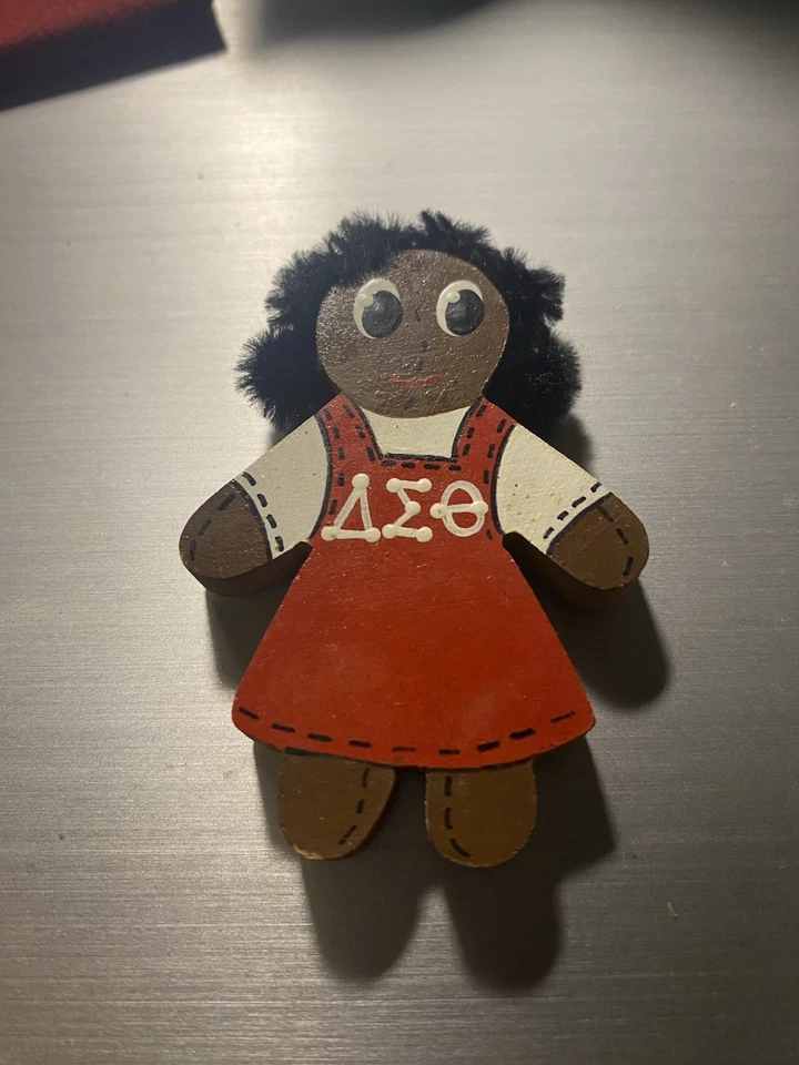 Imán Delta Sigma Theta Sorority Inc vintage raro años 80 Foto 4 de 4