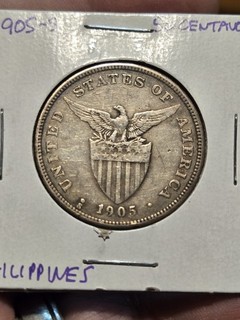 1905 S Larger Philippines Silver 50 Centavos SUPER COIN. YOU DECIDE FINAL $ N/R.