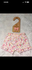 little nutmeg Newborn Girls Floral Ruffle Shorts Elastic Waist Multicolour