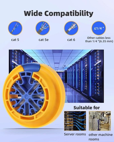 Wire Comb Network Cable Management Cables Wires Up to 1/4 " Cable Organizing - Afbeelding 7 van 7