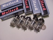 HARMAN KARDON CITATION 1 PREAMPLIFIER 5 PCS MULLARD 12AT7 TUBES LOT