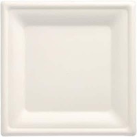 "Papstar Zuckerrohr-Teller \"Pure\", Eckig, 200 X 200 Mm, 50Er 1 Bis 40X Spare 56%"