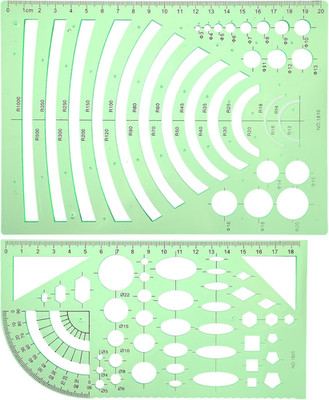 Circle Template for Drawing Drafting, Geometric Stencils for Painting Circle/Geo