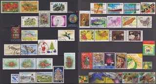 46 DIFFERENT ST KITTS NEVIS ANGUILLA 1971 2007 DEF'TIVE/COMM'TIVE Used Stamps