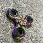 EDC Whirlwind Fidget Hand Spinner Multicolor Green Purple, ADHD Focus Toy — photo 4