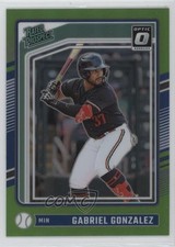 2024 Donruss Optic Rated Prospects Lime Green Prizm 6/149 Gabriel Gonzalez 1g2w