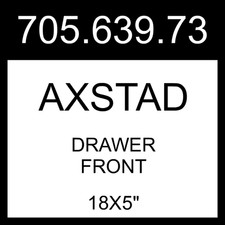 IKEA AXSTAD Drawer Front Gray-green 18x5" 705.639.73