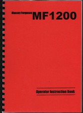 Massey-Ferguson "1200" Tractor Instruction Manual Book