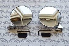 Peep Mirrors Pair 4 Convex W Hardware Rat Rod Hot Rod