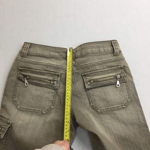 Onado Denim Shorts Womens UK M 28" Waist Greeny Grey Jean Shorts - 第 12/12 張圖片