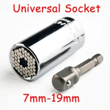 Universal Magic Connecting Gator Socket Wrench Sleeve Grip Drill Adapter Tools