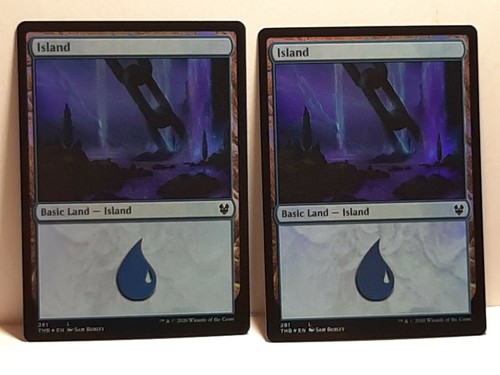 Island X4 4X Holofoil Common Theros Beyond Death Fresh New - Picture 4 of 4