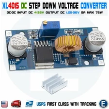 XL4015 5A DC Buck Step Down Voltage Converter Constant With Heatsink Module USA