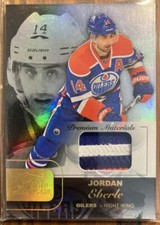2015-16 Fleer Showcase Flair Materials Premium #20 Jordan Eberle 07/25