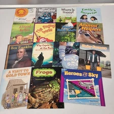 Grade 2 Rigby, Level K - Lot of 15 - Leveled Readers Guided Reading Books HMH ~