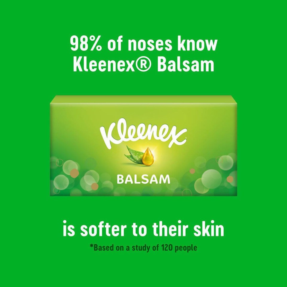 24x Kleenex Balsam Tissue with Aloe Vera & Vitamin E Facial Tissues eBay