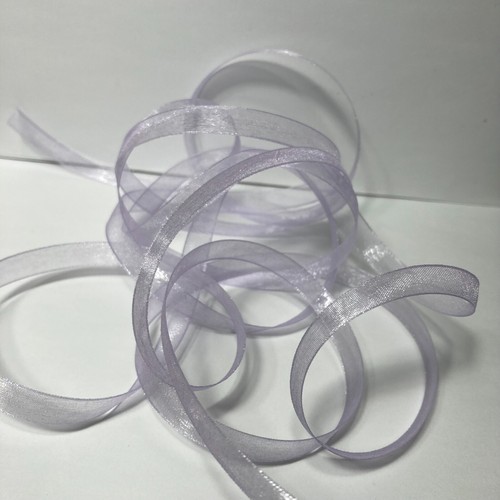 Sheer Organza Ribbon Light Purple 3/8" x 60' Nicole & Co. Nylon (1) Roll - Picture 8 of 12