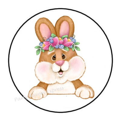 10cm Auto-Aufkleber Sticker Decal Laptop Farbe Bunny Flower Crown Easter R1807